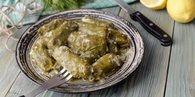 Grška dolma z limonino omako