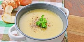 Kremna juha iz artičoke in zelene