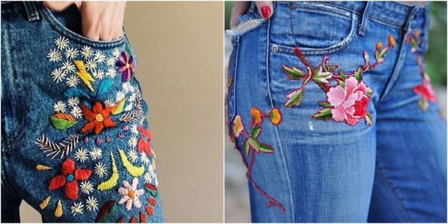 kako šivati ​​up luknjo v jeans