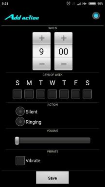 Volume Scheduler spreminja glasnost zvonjenja, glede na čas dneva