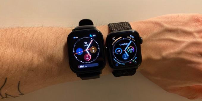 Amazfit GTS: Primerjava z Apple Watch