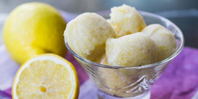 Jedi z limono: Lemon in banan sorbet