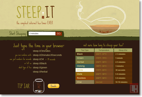 Steep.it - ​​timer, ki bodo pripomogli, da pravi čaj