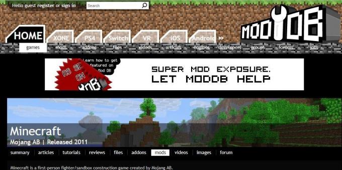 Moda Kje prenos Minecraft: ModDB