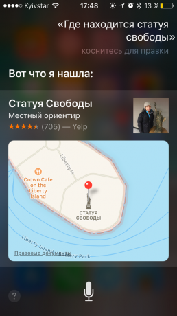 Siri ukaz: navigacija