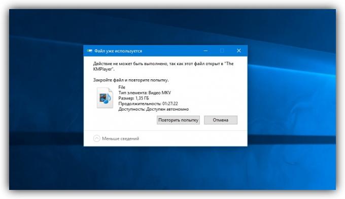 Kako izbrisati datoteko na Windows: Računalnik poroča, da je datoteka odprta v drugem programu