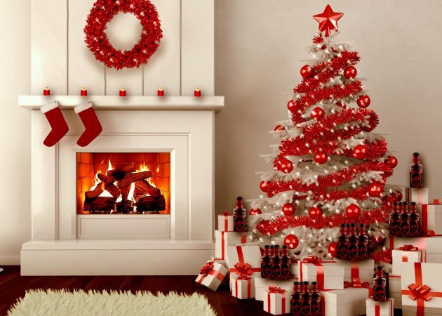 Okrasite božično drevo: kroglice bleščicami