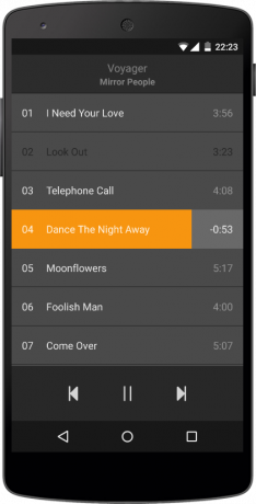 Mešanice za Android - popolna minimalističen predvajalnik glasbe