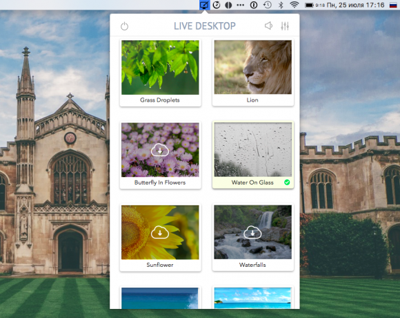 Živo Desktop - Animirana ozadja za Mac