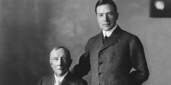 John D. Rockefeller in njegov sin John
