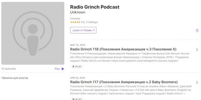Zanimive podcaste: Radio Grinch