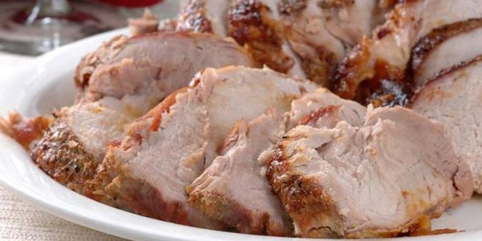 Kako kuhati kuhano svinjino v pečici s sojino omako in medom