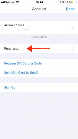 App Store v sistemu iOS 11: Nakup