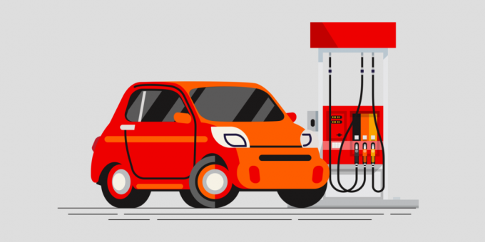 Vizitka Mastercard: točenja goriva na bencinski črpalki