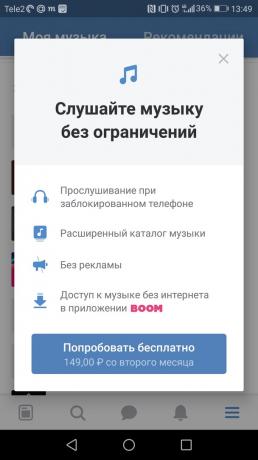 naročnina na glasbeni "VKontakte": kako se naročiti na "VKontakte" 