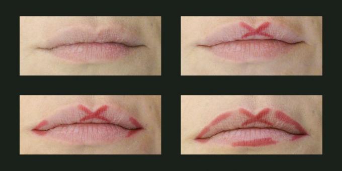 Beauty Secrets: enostaven način za pripravo obris ustnic