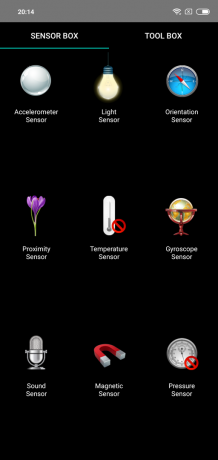 Pregled Xiaomi redmi Opomba 6 Pro: Senzorji
