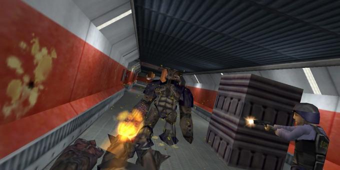 Stare igre na računalniku: shootout v Half-Life