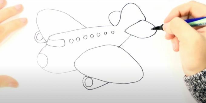 Kako risati letalo: risanje letala z markerjem