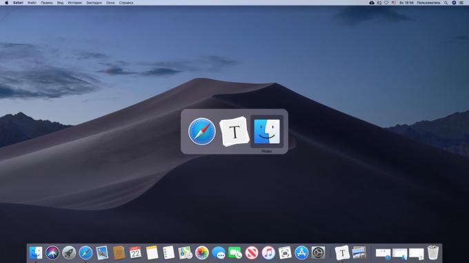 Hitro preklapljanje med aplikacijami na MacOS