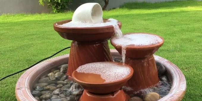 DIY kaskadni vodnjak iz glinenih vaz