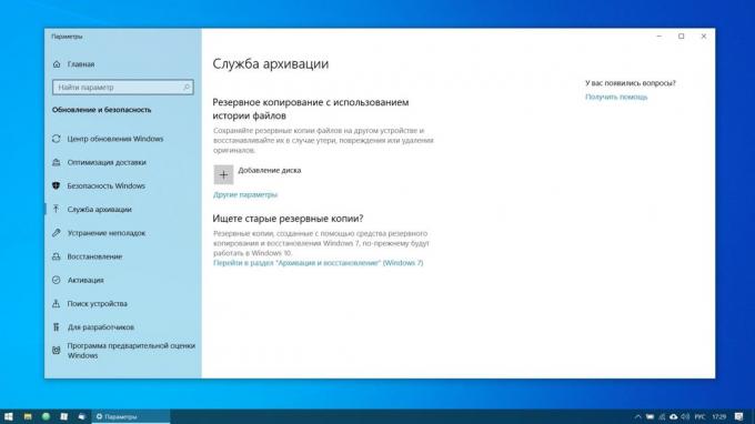 Konfiguriranje Windows 10: Nastavitev varnostne kopije