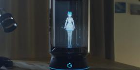 Stvar dneva: pameten stolpec holografski dekle v notranjosti