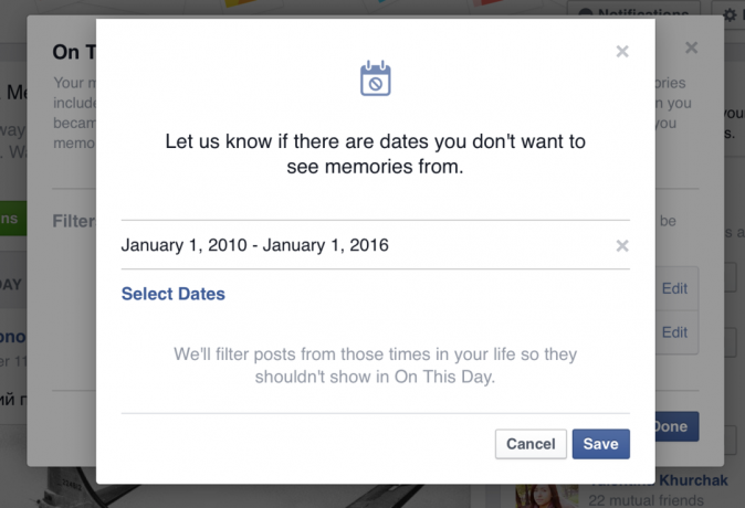 Kako onemogočiti funkcijo na Facebooku "Na ta dan"