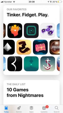 App Store v sistemu iOS 11: zbirke