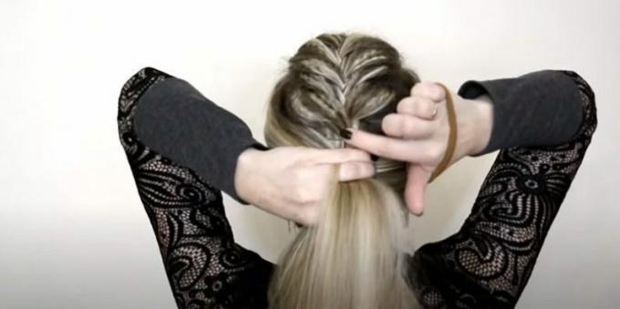 Ženske pričeske z okroglim obrazom: lase si zavežite v visok čop