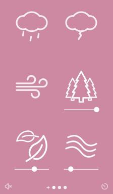 Noisli za iOS: ozadje zvok po vašem okusu