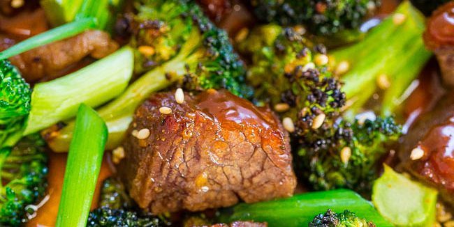 Kako kuhati govejega mesa v pečici: govedina z brokolijem v sojini omaki z medom in ingverjem