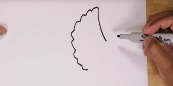 Kako pripraviti Triceratops: začnite risati glavo