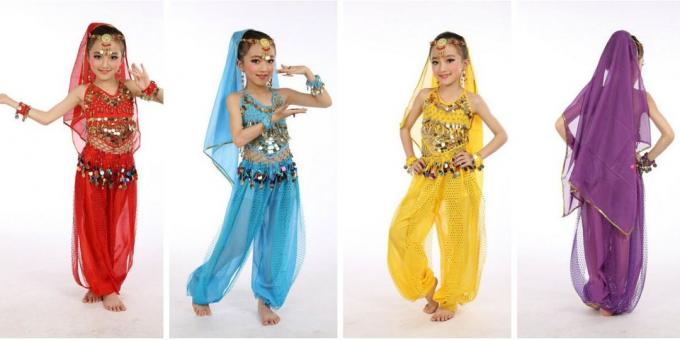 orientalske plesalke kostum