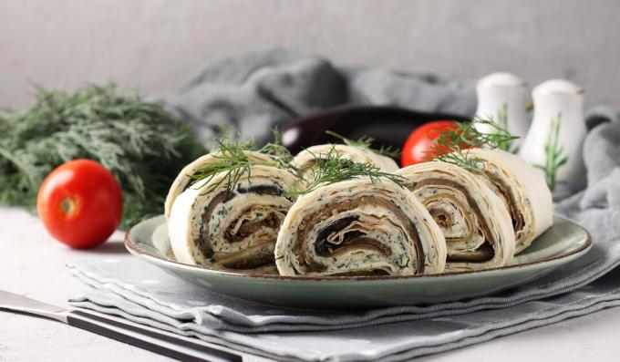 Lavash roll z jajčevci