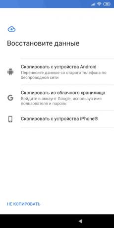 Kako za prenos podatkov iz Android za Android: Obnovitev podatkov o-ne aktivira pametni telefon