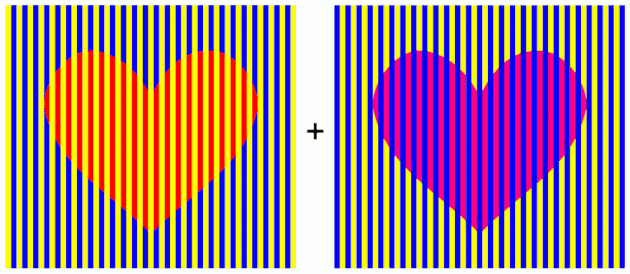 optična iluzija: srce