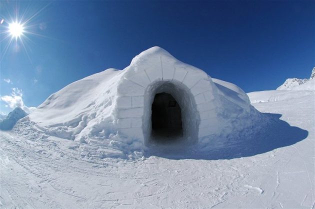 hoteli za sneg omrežja Iglu-Dorf