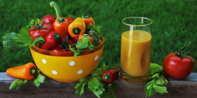 sveži sokovi recepti: Zelenjava sveža paprika in kumare
