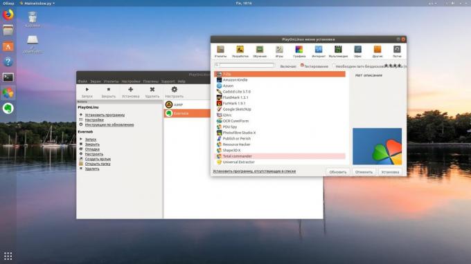 PlayOnLinux bo nameščen operacijski sistem Windows-program na Linux