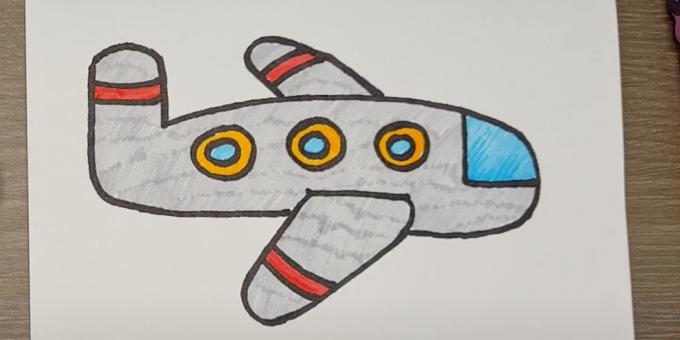 Kako narisati letalo: risanje letala s flomastri