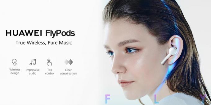 Čast FlyPods Lite: Oba slušalke lahko zazna dotik