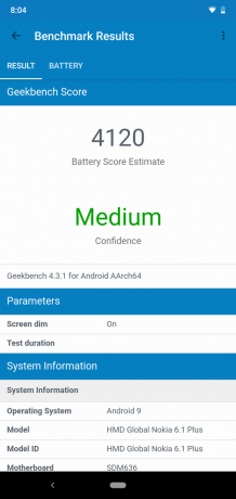 Preglejte Nokia 6.1 Plus: Battery test