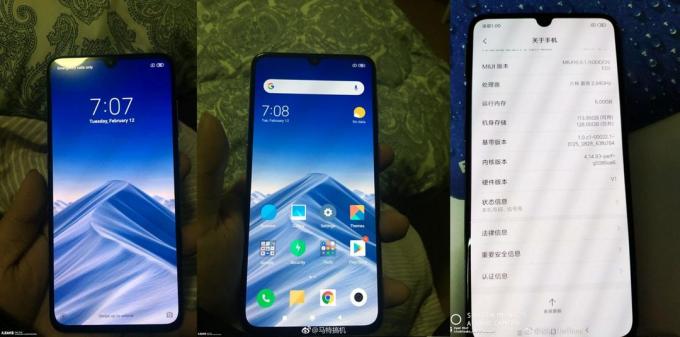 Lastnosti Xiaomi Mi 9: zaslon ozkih meja in cut top gutatnimi