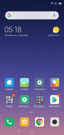 Xiaomi mi 8 Pro: ikone