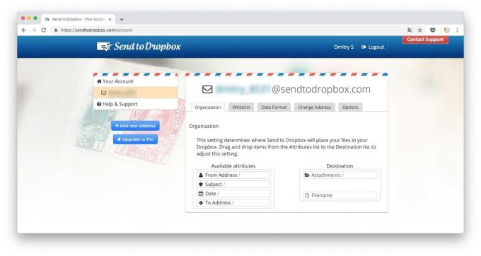 Načini za prenos datotek na Dropbox: pošiljanje datotek na Dropbox po e-pošti