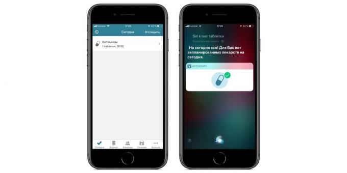 Aplikacije, ki omogočajo hitre ukaze Siri na iOS 12: opomnike o jemanjem zdravila