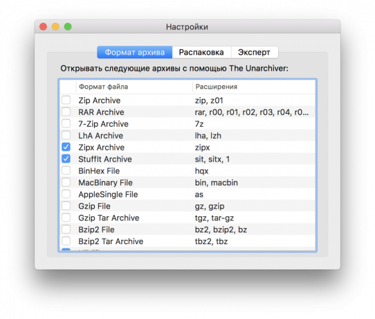 Prosti program za Mac: The Unarchiver 