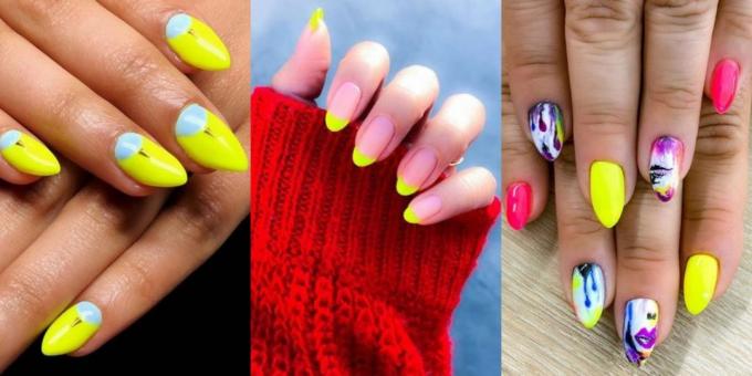 Fashion Nails 2019: neon rumena