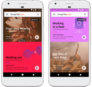 Google Play Music bo predvajanja, izbrali za vas umetne inteligence